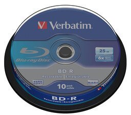 Verbatim BD-R SL BluRay Lemez Hengerdoboz (10db/cs)