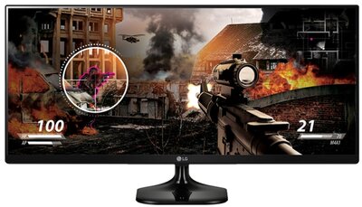 LG 29" 29UM58-P Ultrawide HDMI monitor - fekete