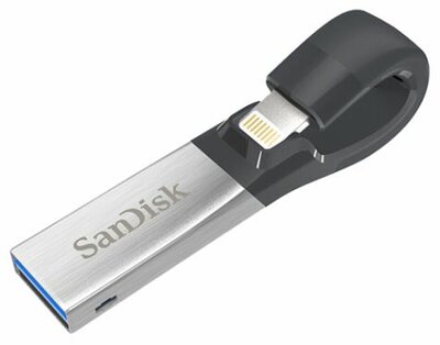 SanDisk 16GB iXpand V2 USB3.0/Lightning pendrive - Ezüst