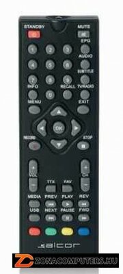 Alcor Távirányító HD 2800 DVB-T vevőhöz