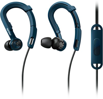Philips SH-Q3405-BL ActionFit In-Ear Sportfülhallgató Mikrofonnal - Kék