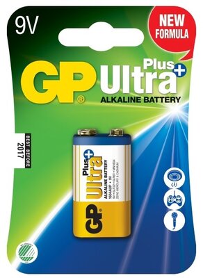GP 1604AUP-U1 Ultra+ Alkaline 6LR61 E 9V elem