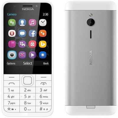 Nokia 230 Dual SIM Mobiltelefon - Ezüst