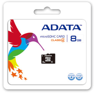 A-data Micro SDHC 8 GB Class 4 memóriakártya
