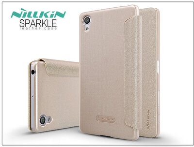Nillkin Sparkle Sony Xperia X (F5121) oldalra nyíló flip tok Arany