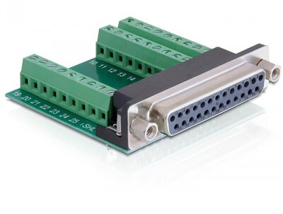 Delock 65317 Adapter Sub-D 25 pin female > Terminal Block 27 pin