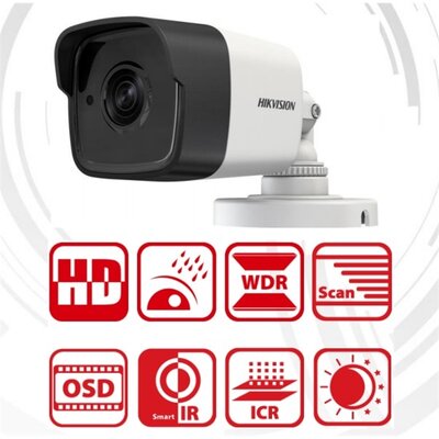 Hikvision DS-2CE16D7T-IT Bullet HD-TVI kamera, kültéri, 1080P, 2,8mm, EXIR20m, D&N(ICR), IP66, DNR, BLC, WDR, OSD