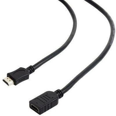 Gembird HDMI M - HDMI F Adapterkábel (ethernet) Fekete 4.5m