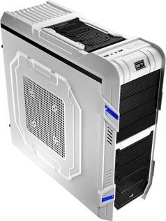 Aerocool GT-R WHITE EDITION, PC ház, tápegység nélkül, fehér