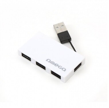 Omega OUH24BBW USB 2.0 HUB (4 port) Fehér