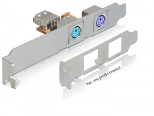 DeLock USB adapter USB1.1/2xPS/2 hátlapi
