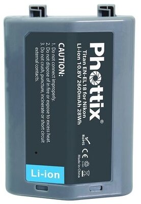 Phottix EN-EL18 Kamera akkumulátor 2600 mAh
