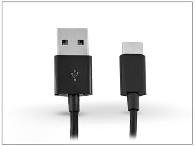 Haffner HD-CA108BK USB - USB Type-C adat- és töltőkábel - Fekete
