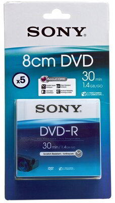 Sony AccuCore mini DVD-R 30-Blister (5db/csomag)