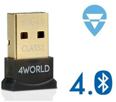 4World Bluetooth MICRO adapter USB 2.0, Class 1, version 4.0 Vista