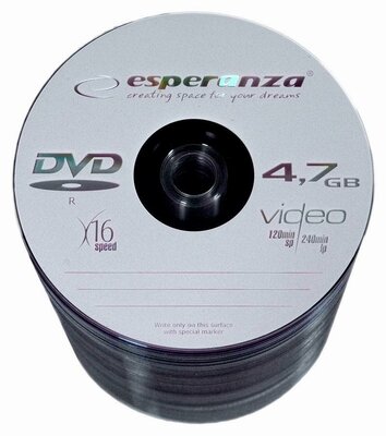Esperanza DVD-R lemez Henger 100 db