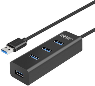 Unitek Y-3089 USB 3.0 HUB (4 port) Fekete