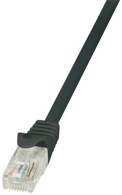 LogiLink CAT5e UTP Patch Cable AWG26 black  3,00m