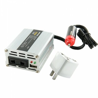Whitenergy 12V - 230V 100 W, USB, mini csatlakozó feszültség átalakító (autós)