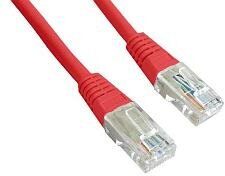 Gembird UTP kat.5e RJ45 patch kábel, 2m, piros