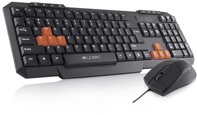Logic Gaming LKM-201 USB Billentyűzet+Egér Kit HUN - Fekete
