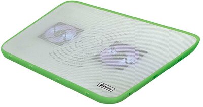 Vakoss LF-2468WG ultravékony laptop hűtőpad 17" USB - Fehér/Zöld