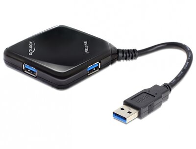 Delock 62485 USB 3.0 4 portos külső hub
