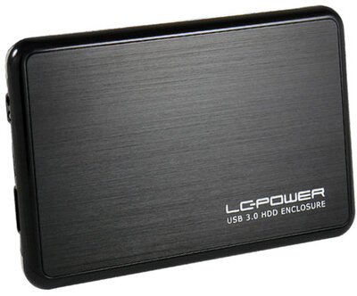 LC Power Külső 2.5" LC-25BUB3 - USB3.0 / SATAII ultraslim Fekete