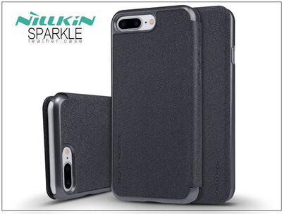 Nillkin Sparkle Apple iPhone 7 Plus oldalra nyíló Flipes Tok Fekete