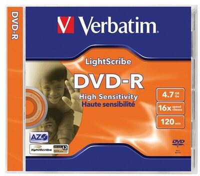 VERBATIM DVD-R 4.7Gb normál tokban