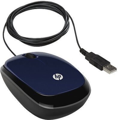 HP X1200 Wired Blue Mouse