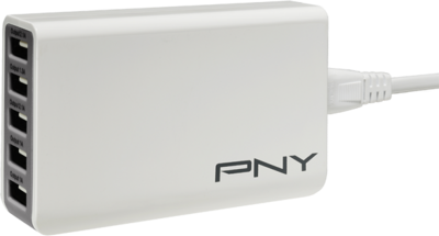 PNY Multi-USB töltő 25w (P-AC-5UF-WEU01-RB)