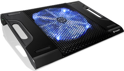 Thermaltake Massive23 LX 10"-17" 23cm kék LED fan aluminium hűtő fekete