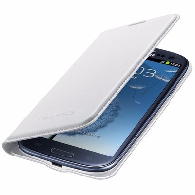 Samsung Galaxy S3 Neo gyári S-View flip tok, fehér, EF-CI930BW, (GT-i9301i/i9300i)