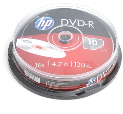 HP DVD-R lemez Hengerdoboz 10 db