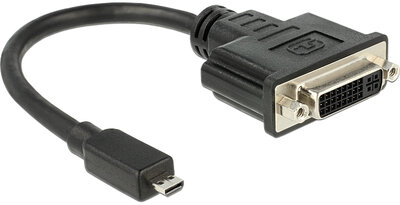 Delock Adapter HDMI Micro-D apa > DVI 24+5 anya 20 cm