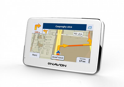 Navon N670 plus GPS 5" iGO8 Magyarország térképpel, fehér