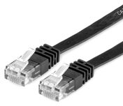 Roline UTP Cat6 patch kábel - Fekete - 0.3m