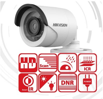 Hikvision DS-2CE16D0T-IR Bullet HD-TVI kamera, kültéri, 1080P, 2,8mm, IR20m, D&N(ICR), IP66, DNR, BLC