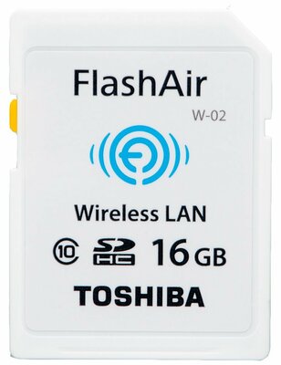 Toshiba FlashAir W-02 Class 10 Wi-Fi SD 16GB memóriakártya