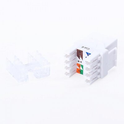 Linkbasic Keystone Jack UTP cat. 6 (1xRJ-45) 180°