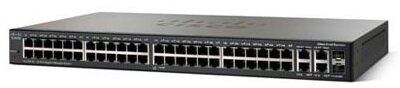 Cisco SG300-52 48 LAN 10/100/1000Mbps, 4 miniGBIC menedzselhető rack switch