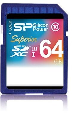 Silicon Power Superior SDXC U3 - 64GB - Memóriakártya