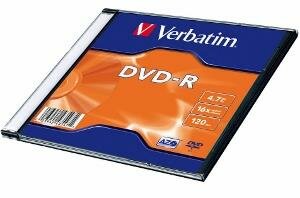 Verbatim DVD-R DVD lemez Slim jewel tokban 100 db