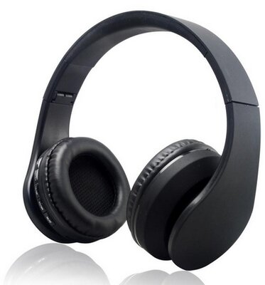 WPOWER K-818 Bluetooth MP3 sztereó headset Fekete