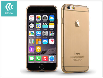 Devia Naked Apple iPhone 6 Plus/6S Plus szilikon hátlap - Pezsgőszín