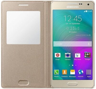 Samsung Galaxy A5 gyári S-View Flip Tok 5" - Arany