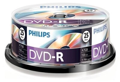 Philips DVD-R lemez Hengerdoboz 25 db