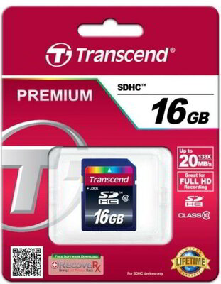 Transcend 16GB SDHC10 Card