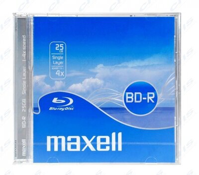 MAXELL Blu-Ray lemez BD-R 25GB 4x Normál tok